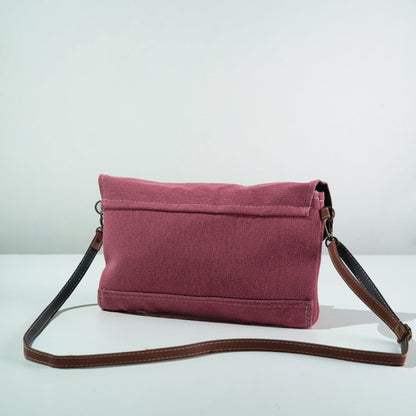 Sweet Pink canvas fabric Sling bag